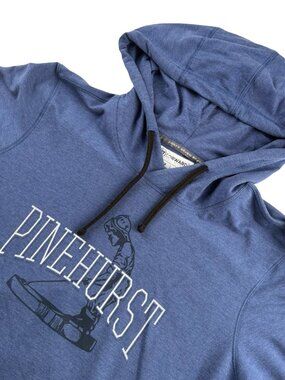 47 Forward Men’s Cotton Blend Pinehurst Hoodie Sweatshirt Blue • XL